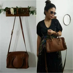 COACH British Tan Gold Beaumont Satchel 9871 Doctor Bag